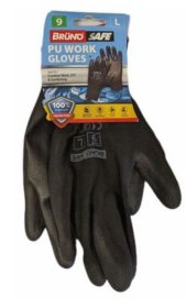 (image for) WORKING PU GLOVES BLACK SIZE9
