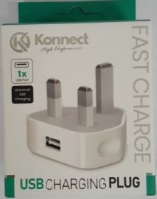 (image for) KONNECT USB CHARGING PLUG 1X