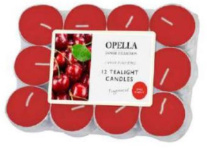 (image for) OPELLA TEALIGHT CANDLE CHERRY