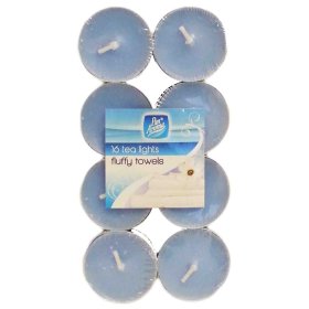 (image for) PAN AROMA TEALIGHTS CANDLE FLUFFY TOWELS 16S
