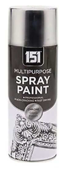 (image for) 151 MULTIPURPOSE SPRAY PAINT CHROME GLOSS FINISH - 400ML