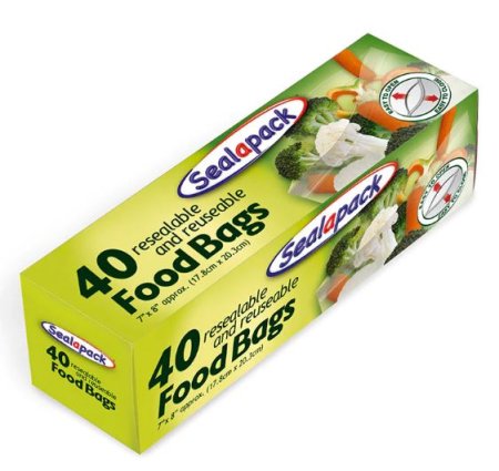 (image for) SEALAPACK FOOD BAGS 40S -7X8\"\"