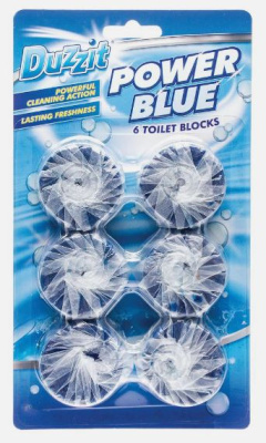(image for) DUZZIT TOILET BLOCK POWER BLUE 6S