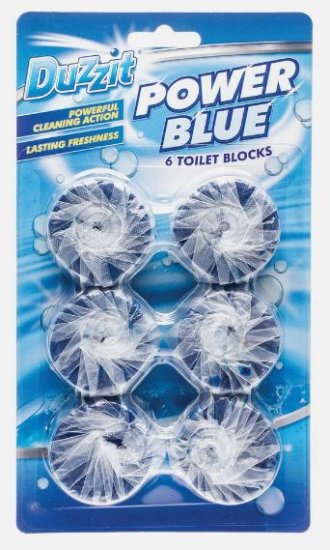 (image for) DUZZIT TOILET BLOCK POWER BLUE 6S