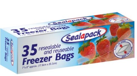 (image for) SEALAPACK FREEZER BAGS 35S - 7X8\"\"