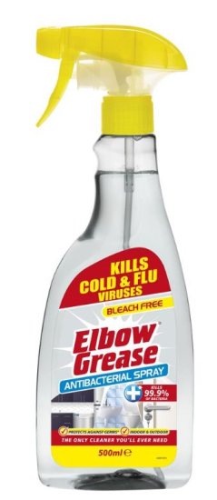 (image for) ELBOW GREASE ANTI BACTERIAL SPRAY PK8 - 500ML
