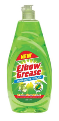 (image for) ELBOW GREASE APPLE WASHING UP LIQUID FRESH PK12 - 600ML