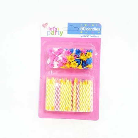 (image for) LETS PARTY BIRTHDAY CADLE & HOLDER - 50S