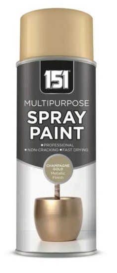(image for) SPRAY PAINT METALLIC GLOSS CHAMPAGNE GOLD -400ML