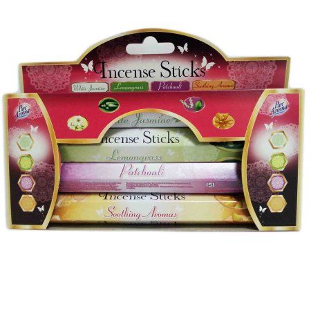 (image for) PAN AROMA INCENSE STICKS ASSORTED 4PK - 4X15S