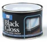 (image for) 1511 PAINT BLACK GLOSS NON- DRIP PAINT-180ML