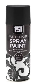 (image for) 151 MULTI PURPOSE SPRAY PAINT BLACK GLOSS FINISH - 400ML
