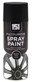 (image for) 151 MULTI PURPOSE SPRAY PAINT BLACK MATT FINISH - 400ML