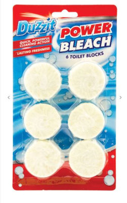 (image for) DUZZIT TOILET BLOCK POWER BLEACH 6S