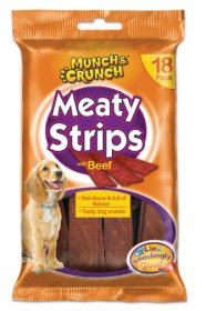 (image for) MUNCH&CRUNCH DOG MEATSTRIP - 18S