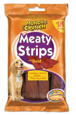 (image for) MUNCH&CRUNCH DOG MEATSTRIP - 18S