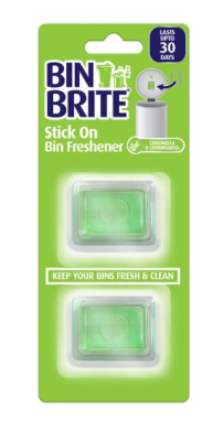 (image for) STICK ON BIN FRESHENER CITRON & LEMON GRASS 2S