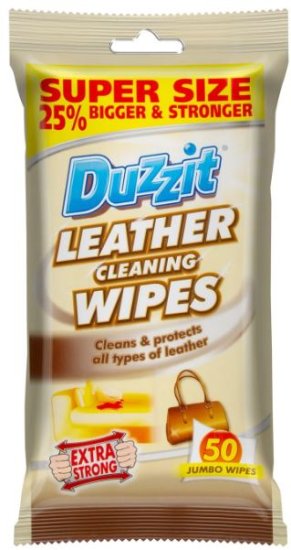 (image for) DUZZIT LEATHER CLEANING WIPES 50S