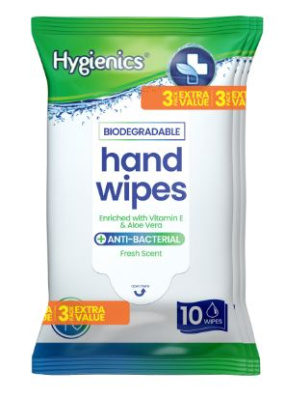 (image for) HYGIENICS HAND WIPES 10S