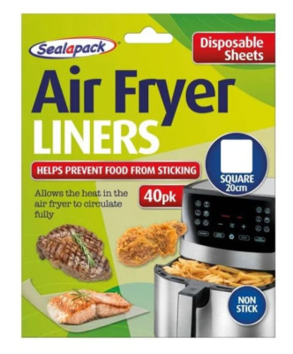 (image for) AIR FRYER SQUARE LINER 40PK -20CM