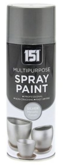 (image for) METALLIC SILVER PAINT SPRAY -400ML