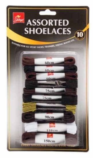 (image for) 151 SHOELACES ASSORTED PK8