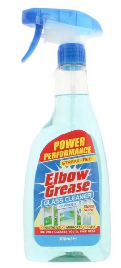 (image for) ELBOW GREASE GLASS CLEANER 500ML -PK8