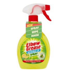 (image for) ELBOW GREASE LEMON WASHING LIQUID SPRAY 500ML - PK12