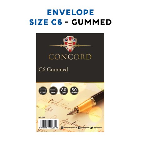 (image for) PUKKA ENVELOPE MANILLA GUMMED 50S - C6