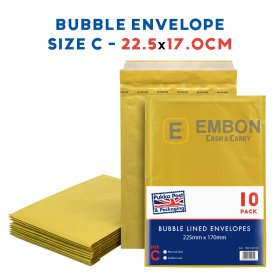 (image for) PUKKA BUBBLE ENVELOPE GOLD 225CM X 170CM - C