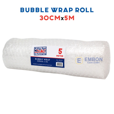 (image for) PUKKA BUBBLE WRAP ROLL 30CM X 5M