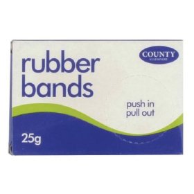(image for) COUNTY RUBBER BANDS - 25G