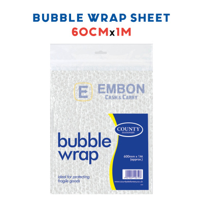(image for) COUNTY BUBBLE WRAP SHEET - 60X100CM