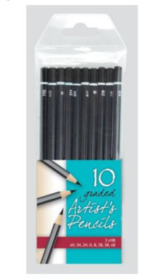 (image for) COUNTY ARTIST PENCILS GRADED - 10S
