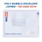 (image for) COUNTY POLY BUBBLE MAIL BAG WHITE - JUMBO 50X65CM