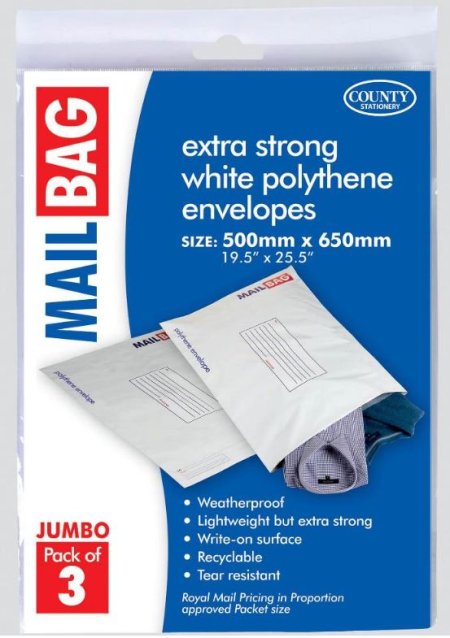 (image for) COUNTY POLY MAIL BAG 3S - JUMBO