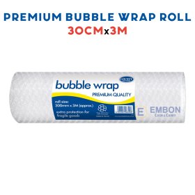 (image for) COUNTY PREMIUM BUBBLE WRAP ROLL - 30CMX3M