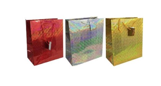 (image for) COUNTY HOLOGRAPHIC GIFT BAG ASSORTED - MINI