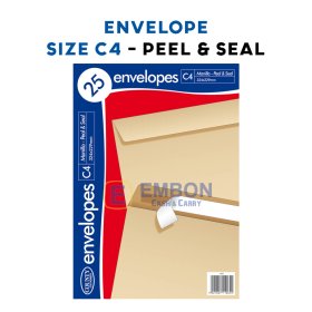 (image for) COUNTY ENVELOPE MANILLA PEAL&SEAL 25S - C4