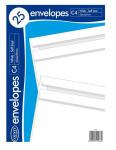 (image for) COUNTY ENVELOPE WHITE SELF SEAL 25PACK - C4