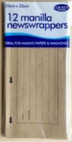 (image for) MANILLA NEWS WRAPPERS 20X35CM