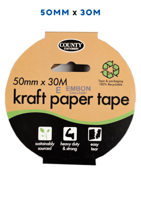 (image for) COUNTY KRAFT PAPER TAPE - 30MX50MM
