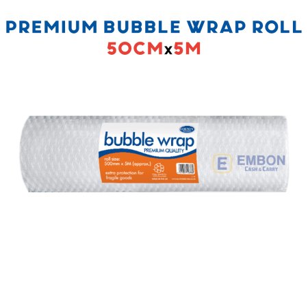 (image for) COUNTY PREMIUM BUBBLE WRAP ROLL - 50CMX5M