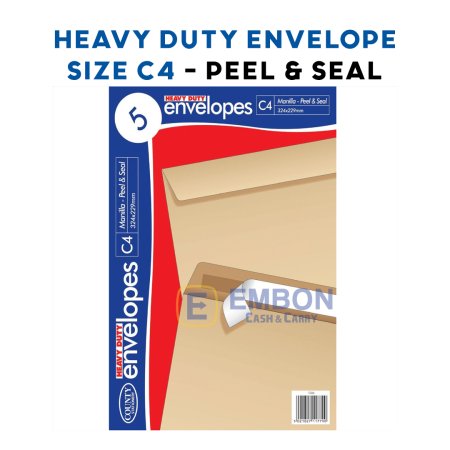 (image for) COUNTY ENVELOPE HEAVY DUTY MANILLA PEAL&SEAL 5S - C4