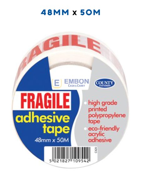 (image for) COUNTY FRAGILE TAPE - 50MX48MM