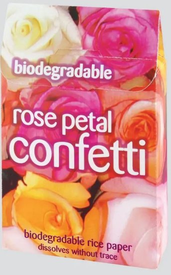 (image for) ROSE PETAL CONFETTI BIODEGRADABLE