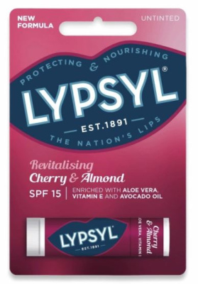 (image for) LYPSYL LIP BALM CHERRY & ALMOND HANGING - STD