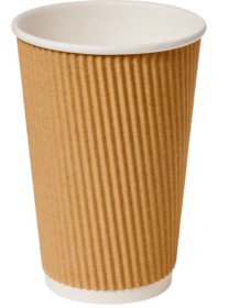 (image for) GG RIPPLE PAPER CUP BROWN 25S