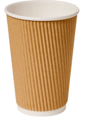 (image for) GG RIPPLE PAPER CUP BROWN 25S