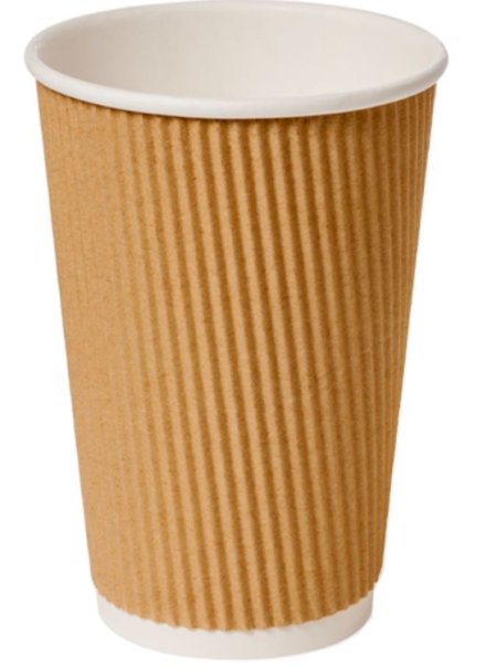 (image for) GG RIPPLE PAPER CUP BROWN 25S